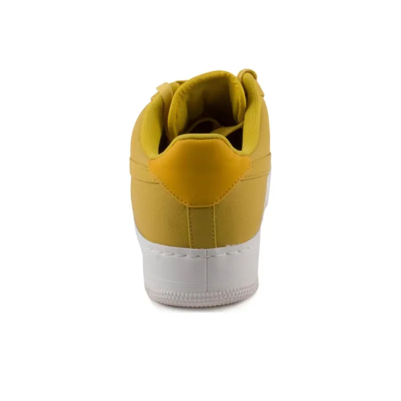 Nike Air Force 1 Slip-Resistant Cushioning Low-Top Skateboard Shoes Men's Yellow White-3