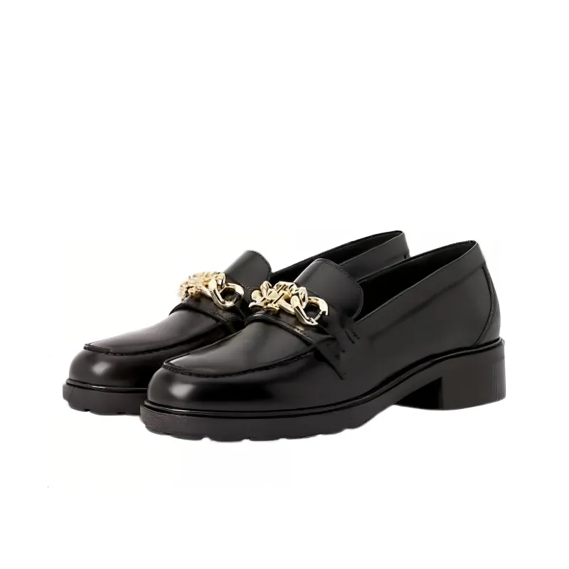 Tommy Hilfiger 30mm Chain-trim Leather Loafers-2