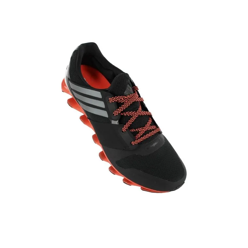 Adidas Cushioning Anti-Slip And Wear-Resistant Low-Top Casual Running Shoes Men's Black Orange-2