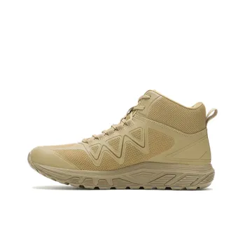 BATES E01040 Cushioning Anti-Slip And Wear-Resistant High-Top Outdoor Shoes Men's Brown Green