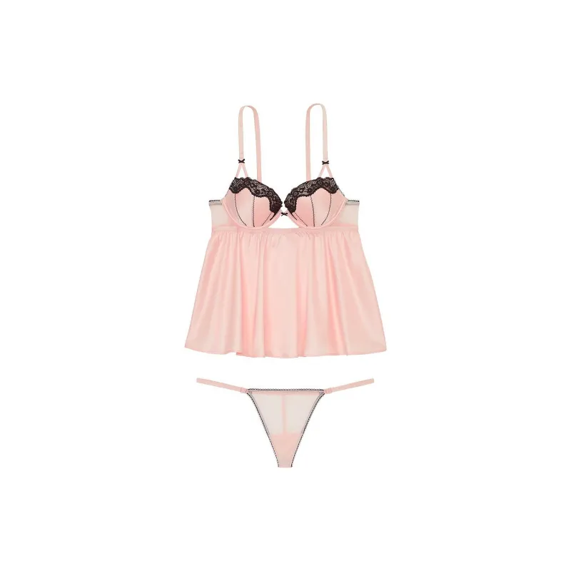 Victoria's Secret Pajama Set Women's Pink-0