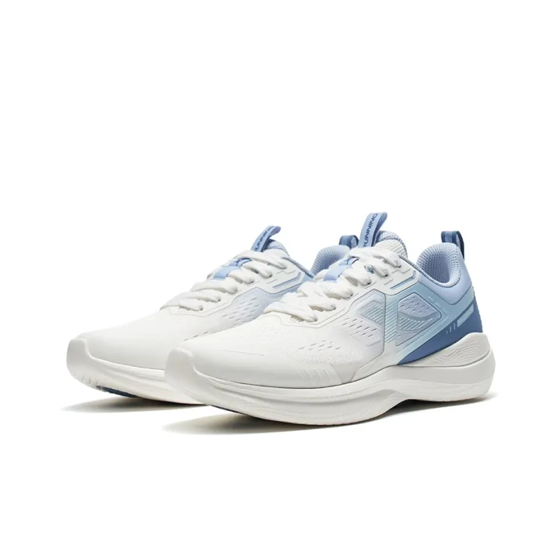 XTEP Soft Cube Lightweight Coverage Low Top Running Shoes Men's Sail White/Evening Mist Blue/Vintage Blue-4