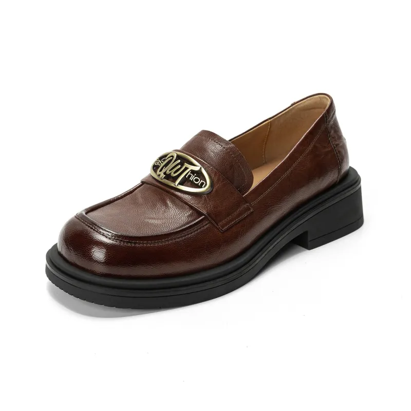Q.VONTON Loafers Women's Coffee-1