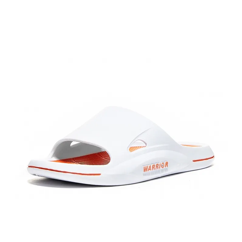 WARRIOR Slide Slippers Men White Orange-2