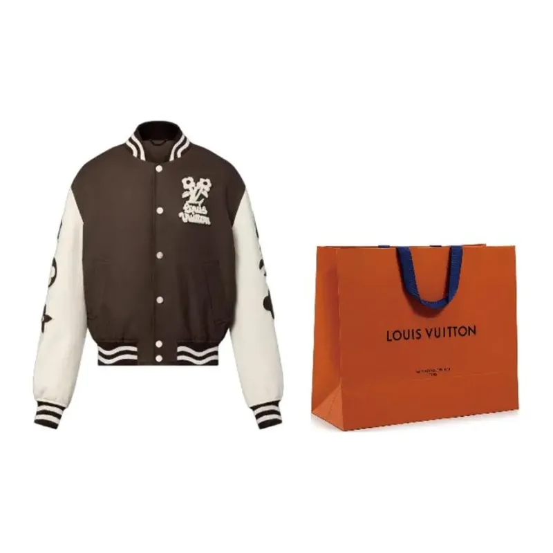 LOUIS VUITTON By Tyler The Creator Embroidered Varsity Jacket-1