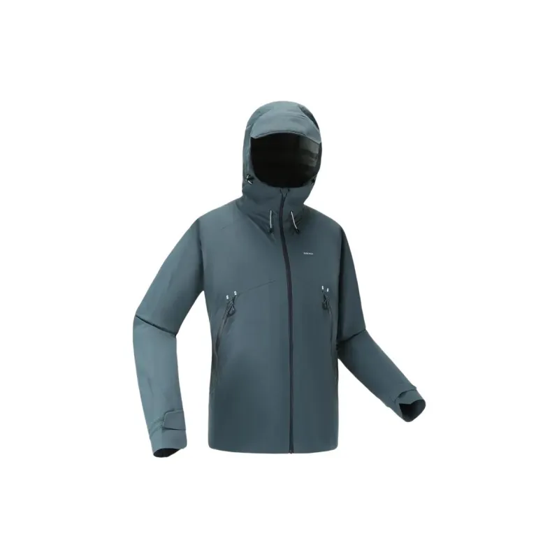 DECATHLON MH500 Water-Resistant Windproof Breathable Windbreaker Jacket Men's Deep Cyan Brick-1