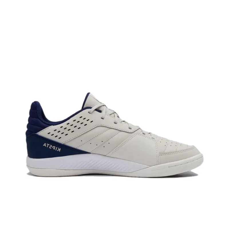 DECATHLON ESKUDO 500 IC/IN Wear Resistant Soccer Shoes Men's White Blue-1