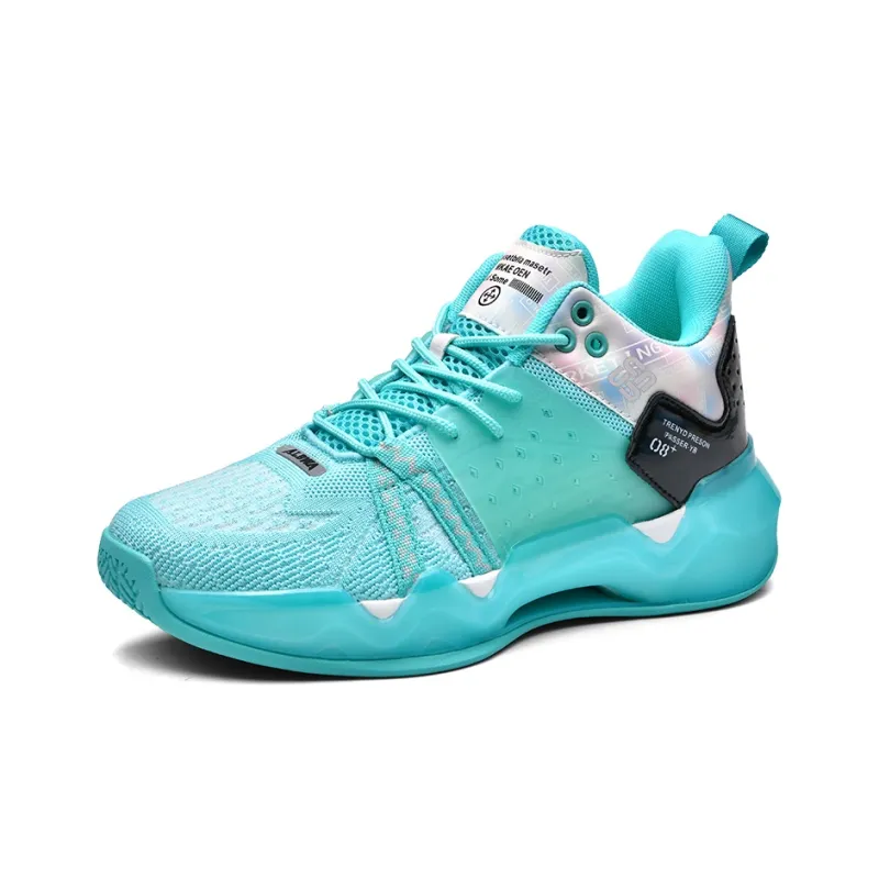 Cindiress Coverage Wear-Resistant Breathable Slip-Resistant Mid-Top Basketball Shoes Unisex-10