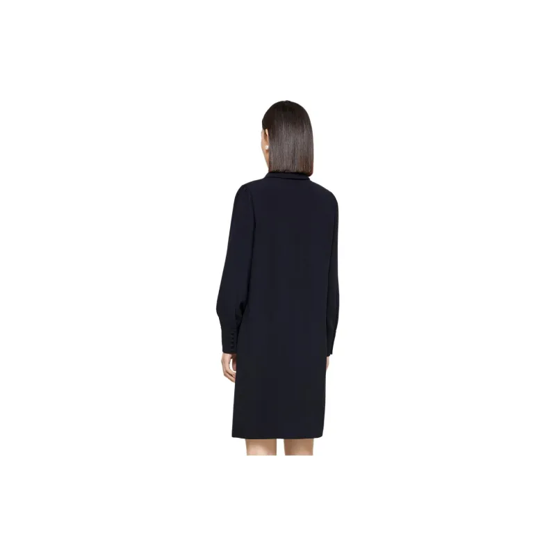 JZ. ANNAKRO Long Sleeved Dress Women's Dark Blue-1