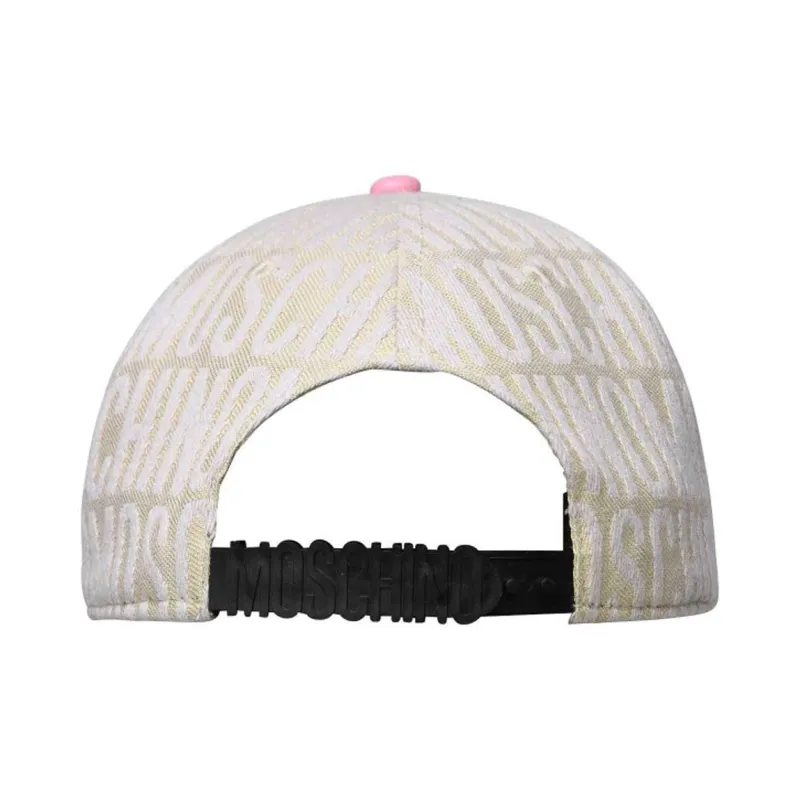 MOSCHINO Cotton Viscose Baseball Caps Women's Pink-2
