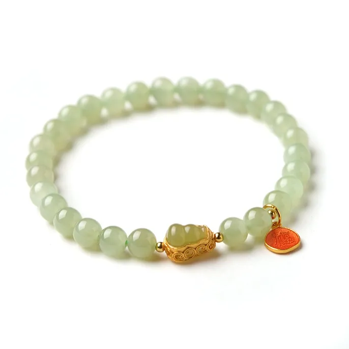 Tokai Family Bracelets Pale Greenish White Jade Women's-2