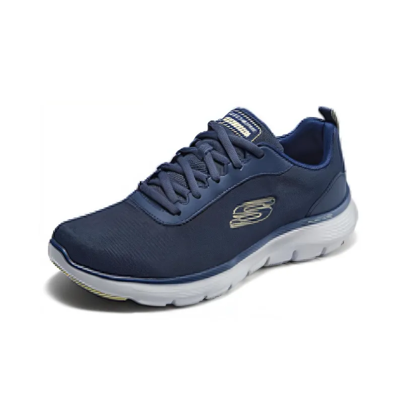 Skechers Wear Resistant Breathable Rebound Support Low Top Casual Shoes Men's Blue-2