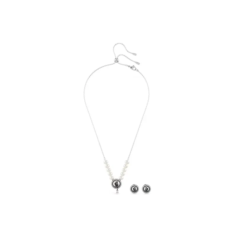 Swarovski Rhodium Plated Necklaces Women's Silver-1