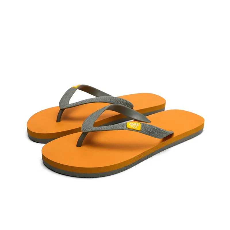 XMISTUO Quiet Abrasion Resistant Slip Resistant Flip Flops Men's-1