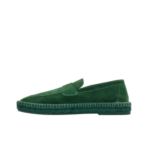 FERRAGAMO Logo-debossed Suede Loafers