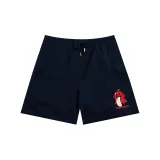 Navy Blue Apple Cute Ghost Shorts