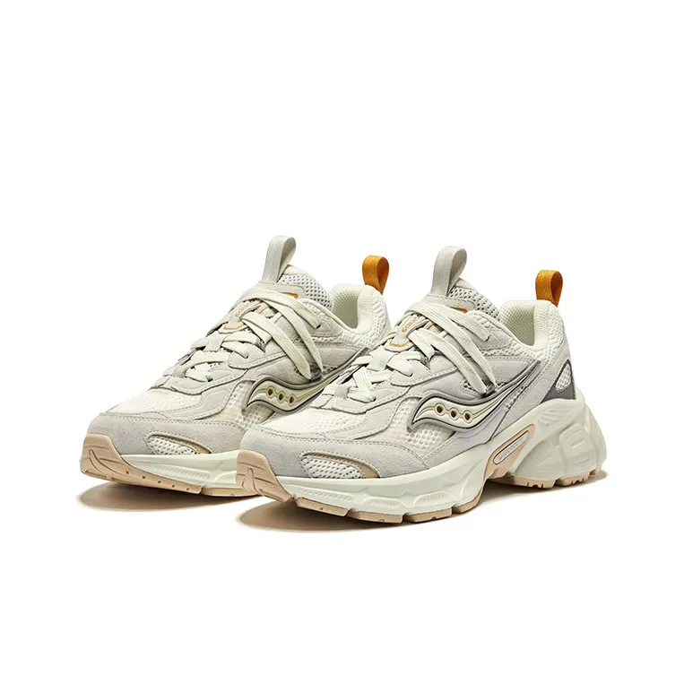 Saucony 2K CAVALRY Low Top Casual Running Shoes Unisex Gray Beige-2