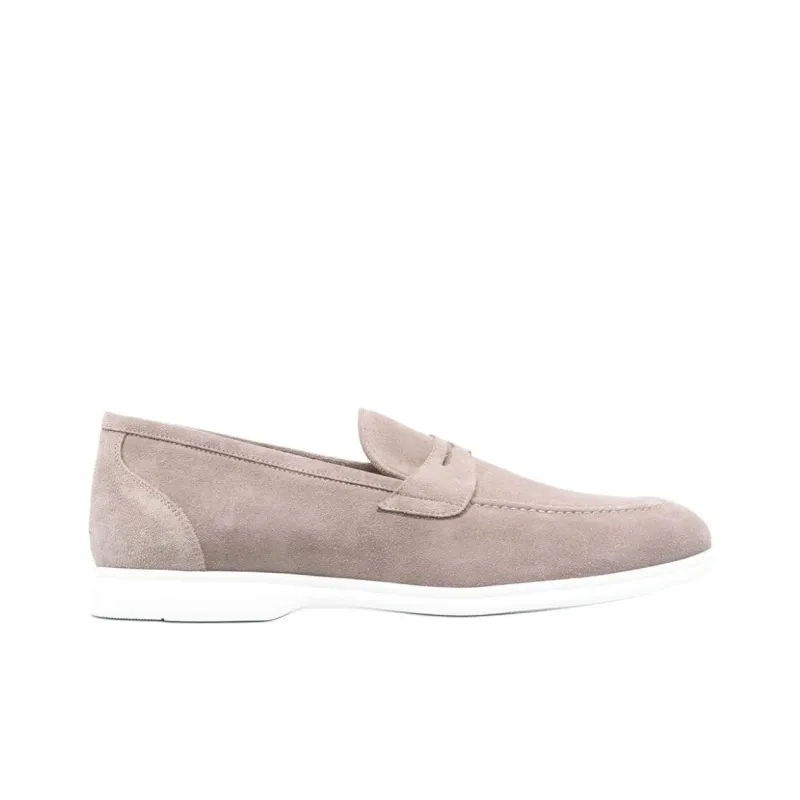 KITON Penny Slot Suede Loafers-1