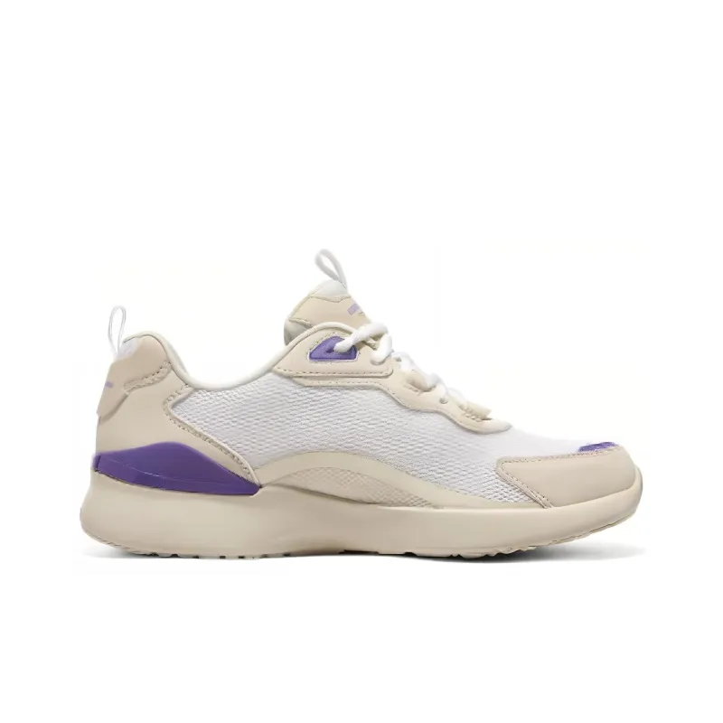 Skechers Skech Air Dynamight Abrasion Resistant Breathable Low Top Running Shoes Women's Beige Purple-1
