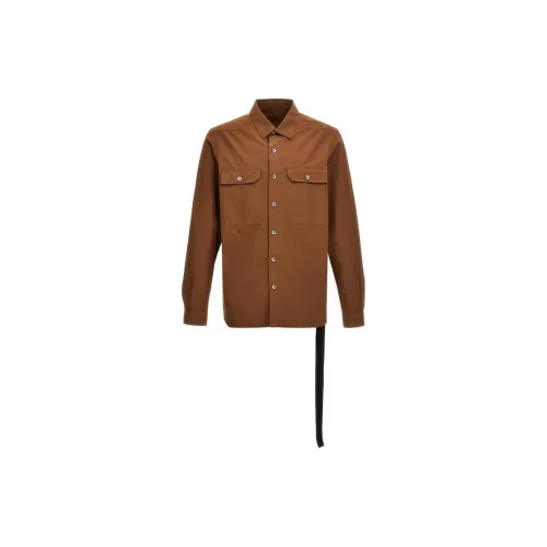 Rick Owens DRKSHDW Shirts Men Brown