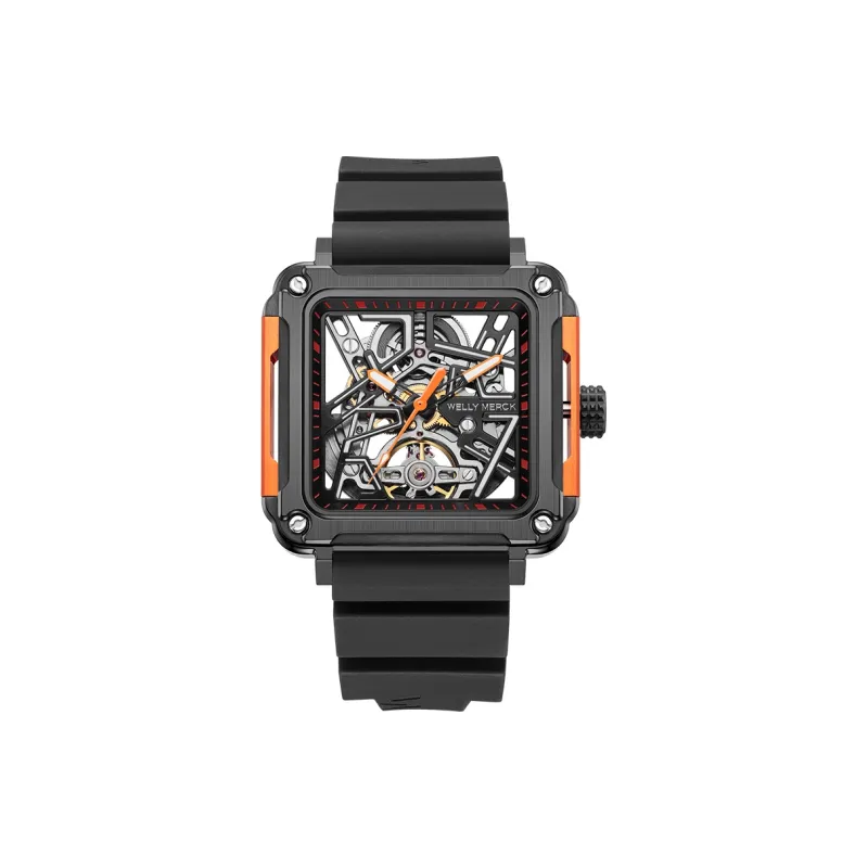 Welly Merck Automatic Mechanical Movement Men's Watches Cut Out Dial WM091M 1-1