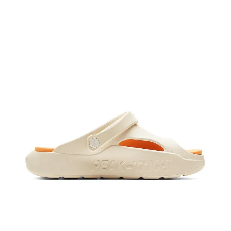 PEAK Slide Slippers Men's Beige Red-1