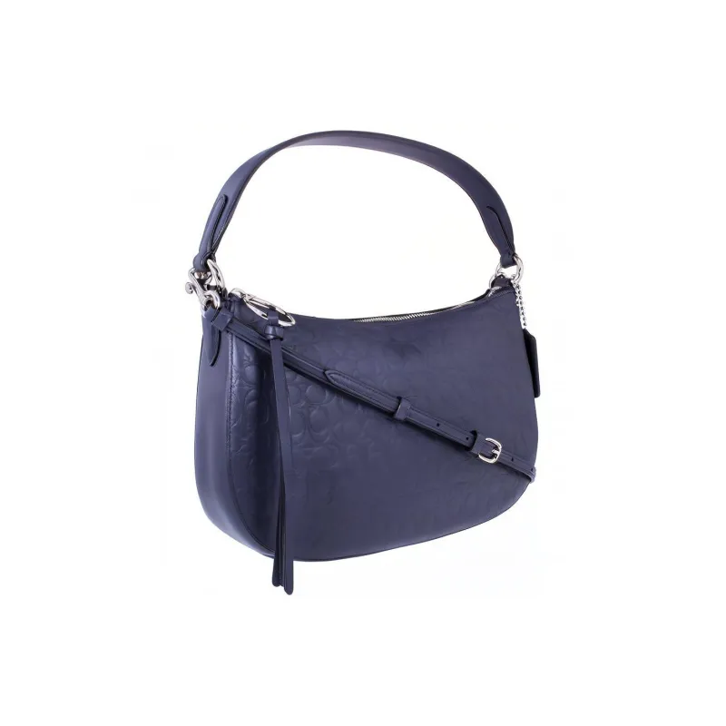 COACH Sutton Leather Handbag Shoulder Bag Crossbody Bag Shoulder Bag Women's Dark Blue-1