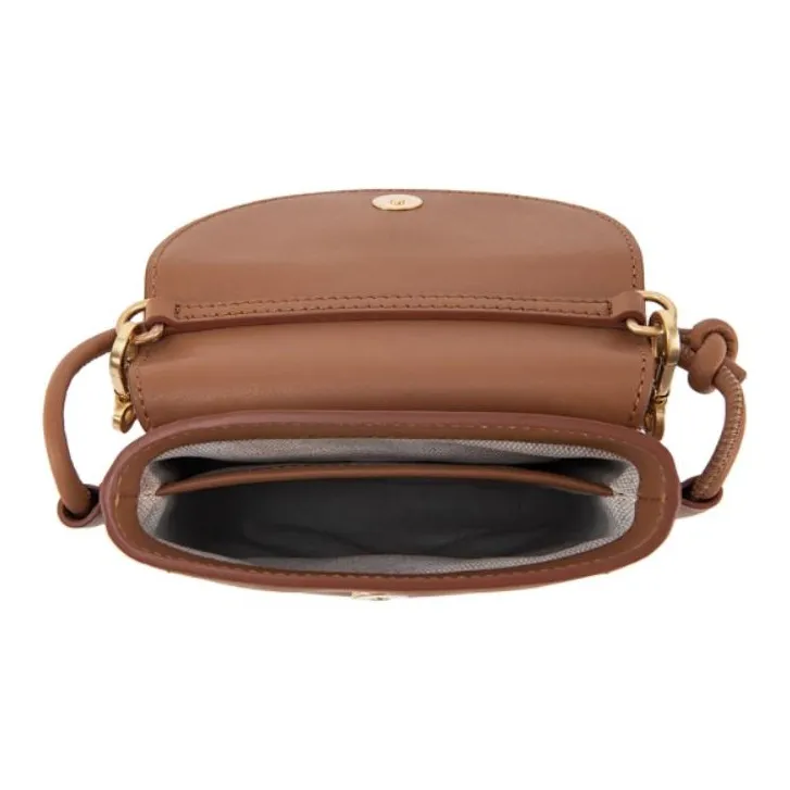 SAM EDELMAN Cow Leather Handbag Shoulder Bag Crossbody Bag Small Size Women's Brown-2