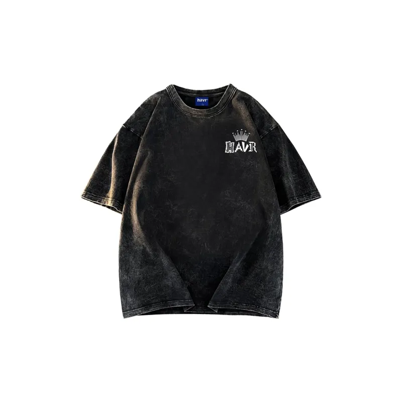 HAVR Heavyweight Thin Short Sleeved T Shirts Unisex-1
