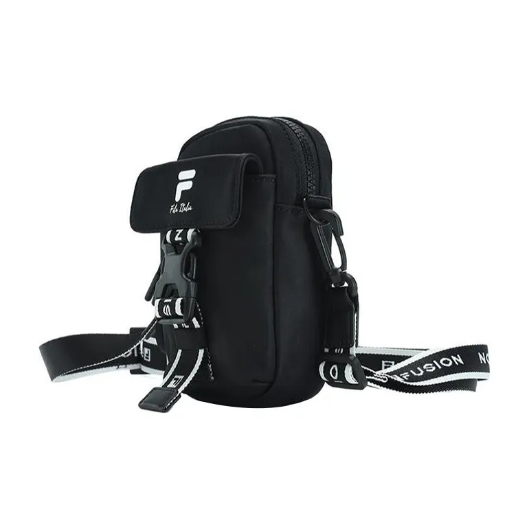 FILA FUSION Fabric Sling Bag, Shoulder Bag, Crossbody Bag Extra Small Unisex Black-2