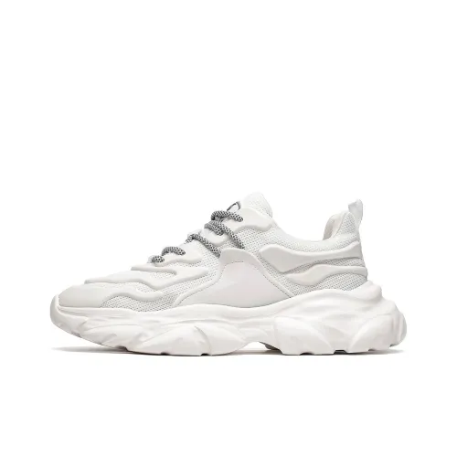 15 MINS Chunky Sneakers Men Low Top White