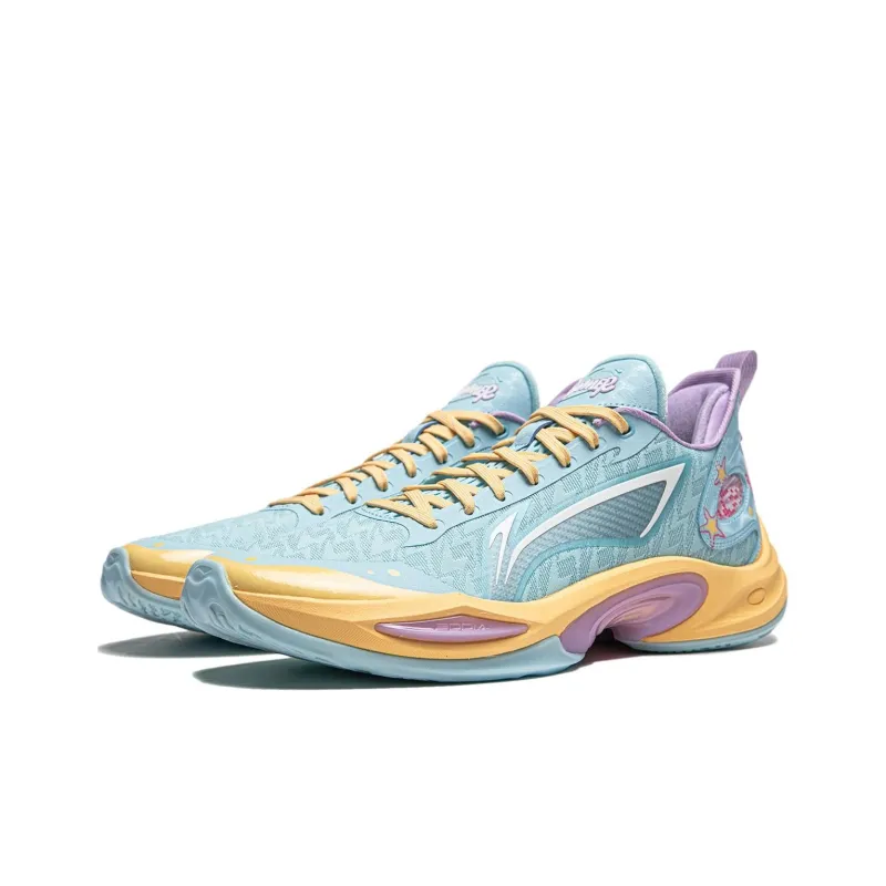 LINING Super Light 2024 Basketball Shoes Men Low Top Refreshing Blue-2