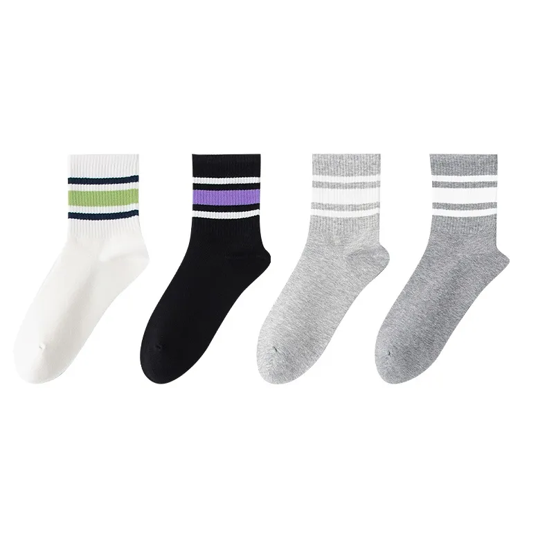 MIIOW Mid Calf Socks Men's 4 Pack-3