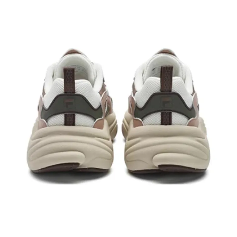 FILA Mars 1 Mars 1S Anti Slip Wear Resistant Low Top Casual Shoes Women's White Umber-3