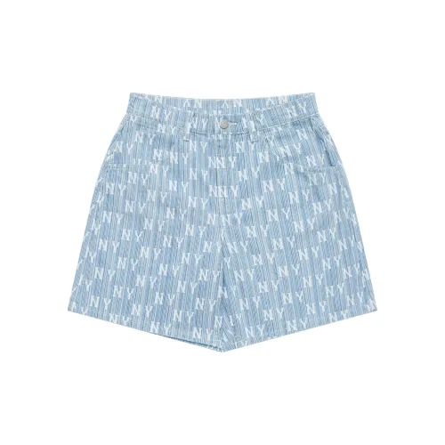 MLB Old Flower Casual Shorts Unisex Light Blue