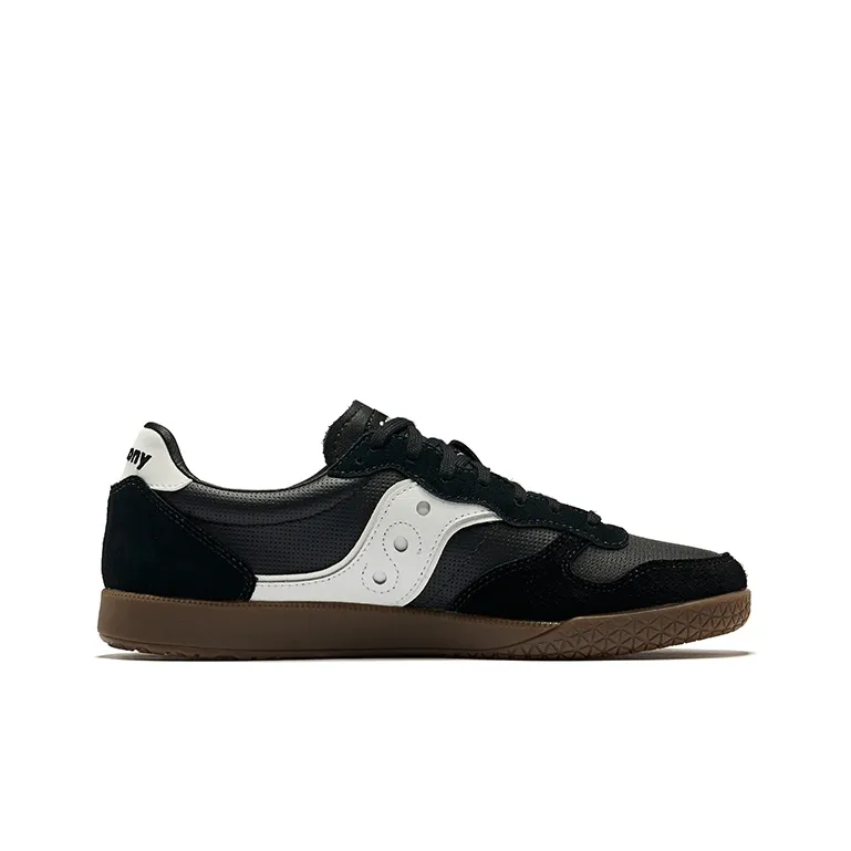 Saucony Bullet Low Top Casual Running Shoes Unisex Black White-1