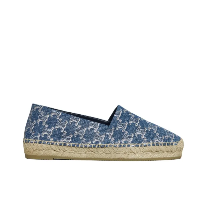 CELINE Triomphe Espadrilles Women's Blue-1