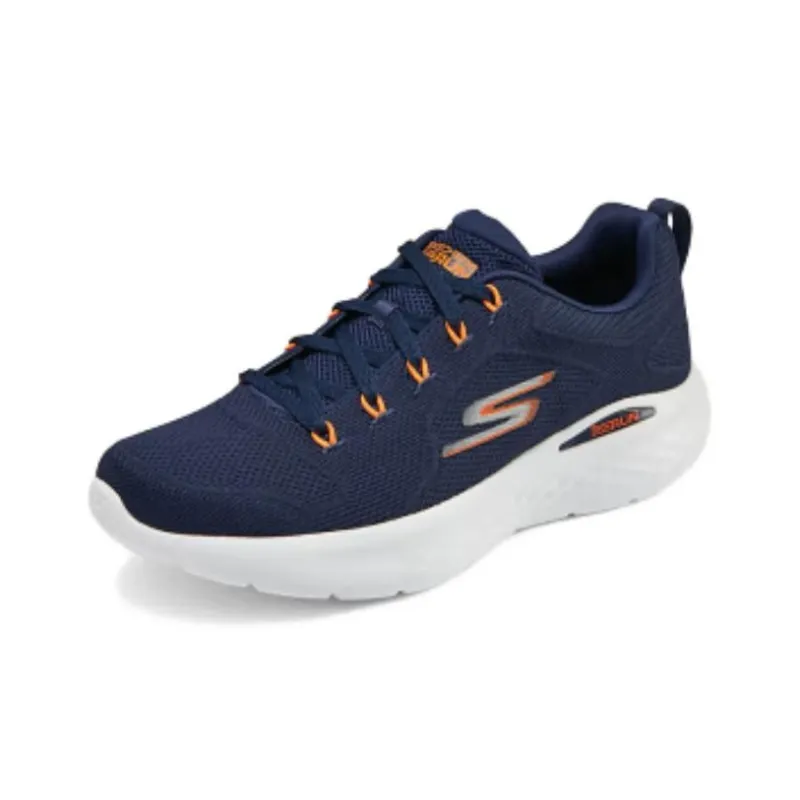 Skechers Anti Slip Wear Resistant Low Top Running Shoes Men's Blue Orange-2
