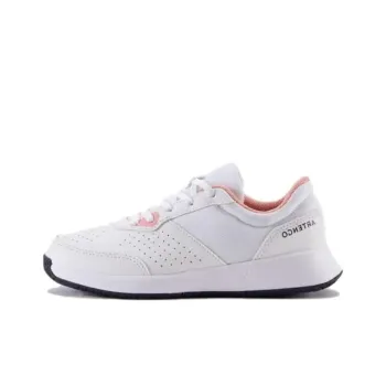DECATHLON Durable Breathable Low-Top Tennis Shoes Unisex White Pink