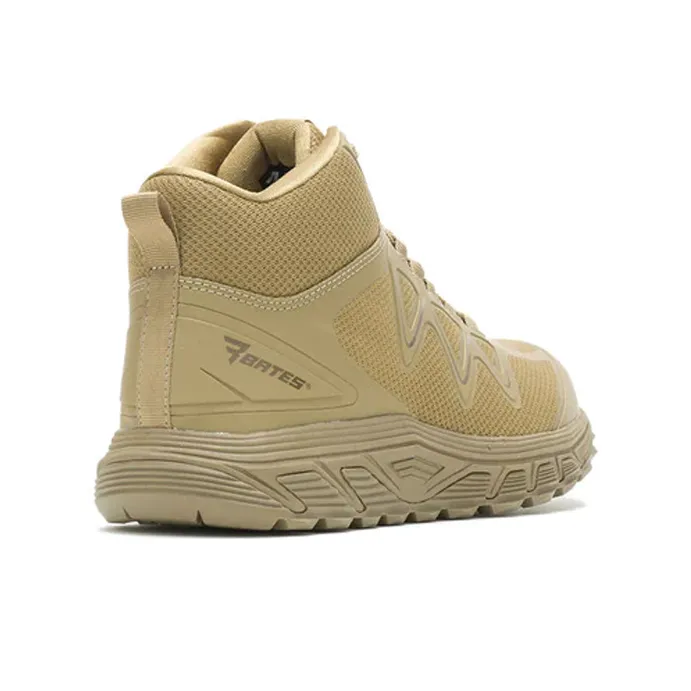 BATES E01040 Cushioning Anti-Slip And Wear-Resistant High-Top Outdoor Shoes Men's Brown Green-2
