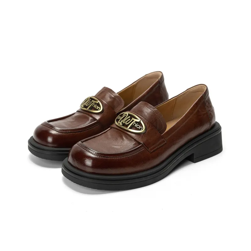 Q.VONTON Loafers Women's Coffee-2