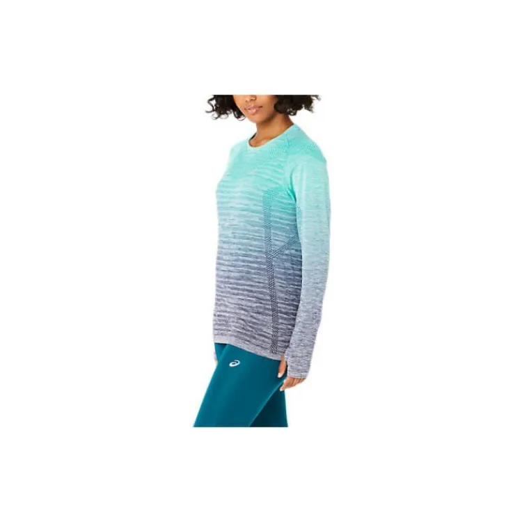 Asics Seamless Long Sleeve Top T-Shirt Women's Green-2