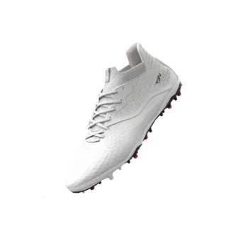 DECATHLON Viralto 3 MG Rubber Short Studs Cushioning, Wear Resistant Soccer Shoes Men's White