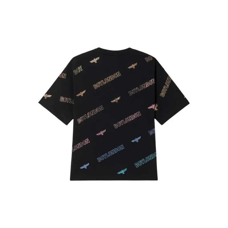 Boy London Drop Shoulder Sleeve T Shirt Unisex Black-1