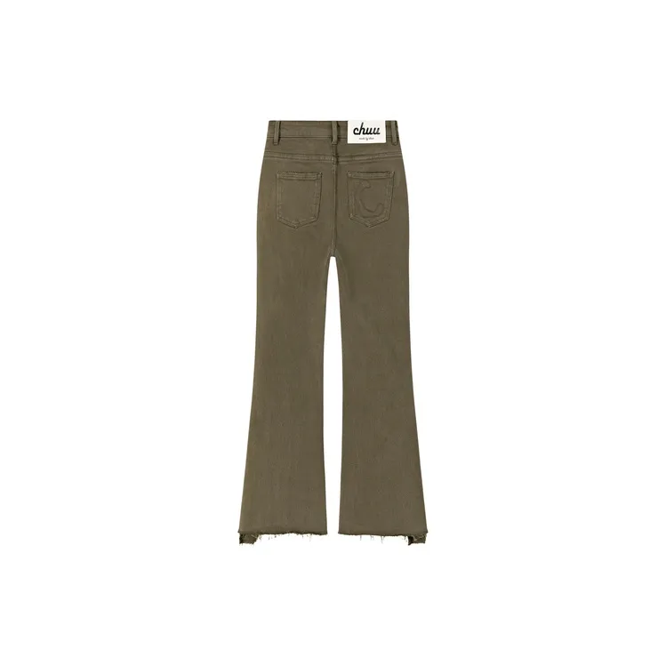CHUU Jeans Women's Army Green-1