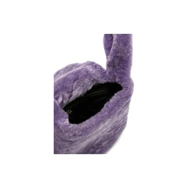 JIL SANDER Wool Clutch Trumpets Women's Lavender Purple-3