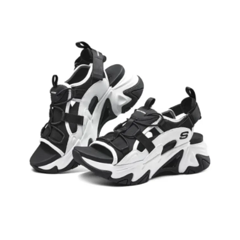 Skechers Stamina V3 Beach Sandals Women's Black White-3