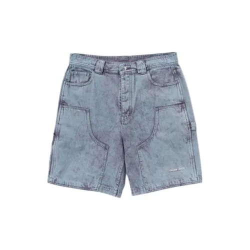 A BATHING APE Denim Shorts Unisex Blue