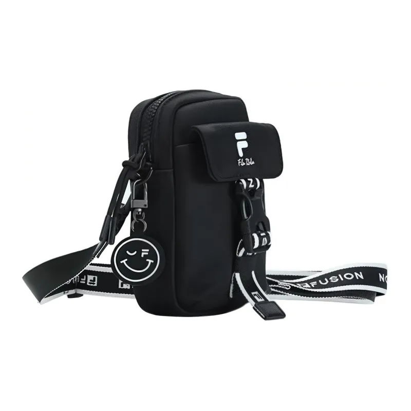 FILA FUSION Fabric Sling Bag, Shoulder Bag, Crossbody Bag Extra Small Unisex Black-1