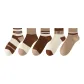 5 Pack (White+Tricolor+Double White Stripe+Embroidery English+Khaki)